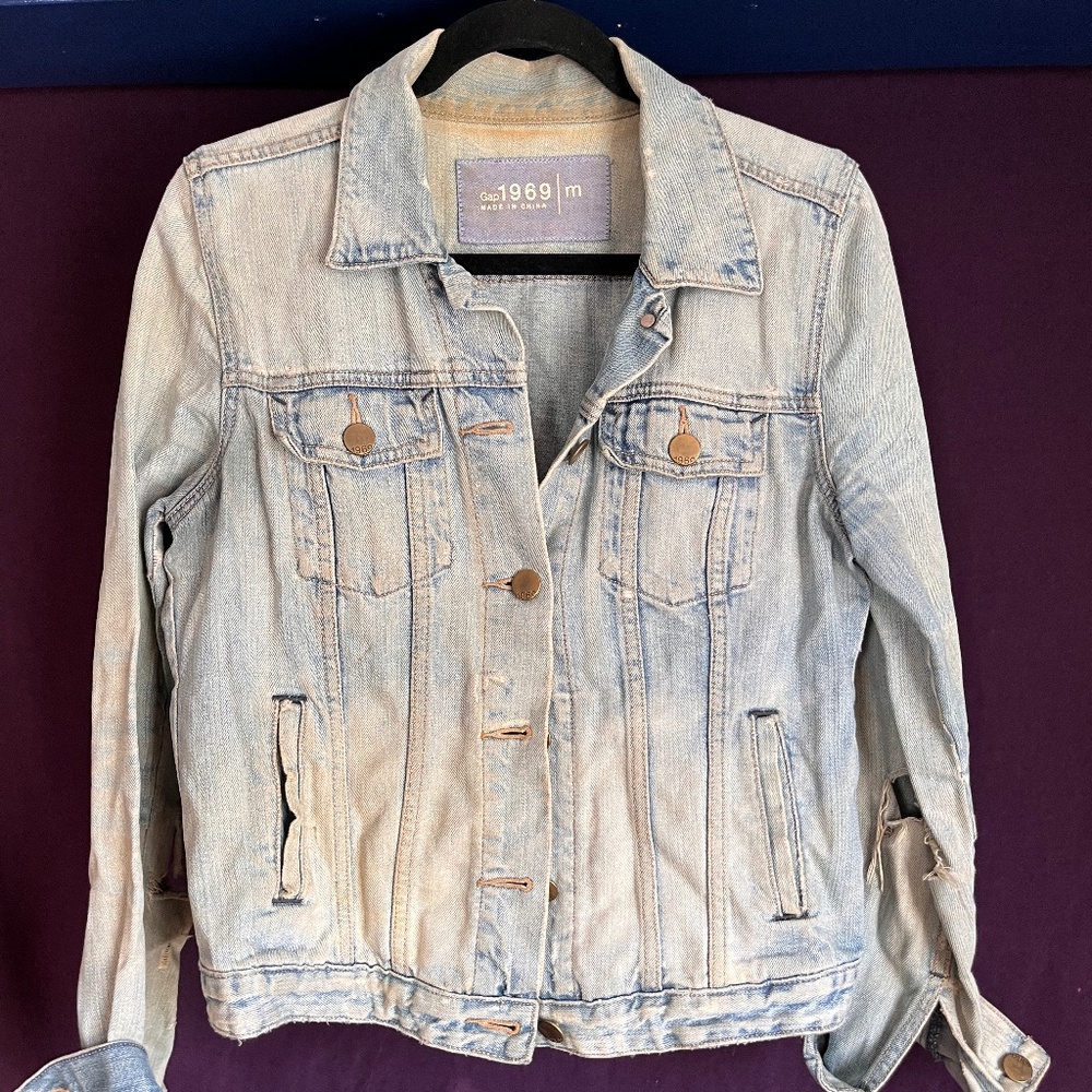 Worn denim jacket